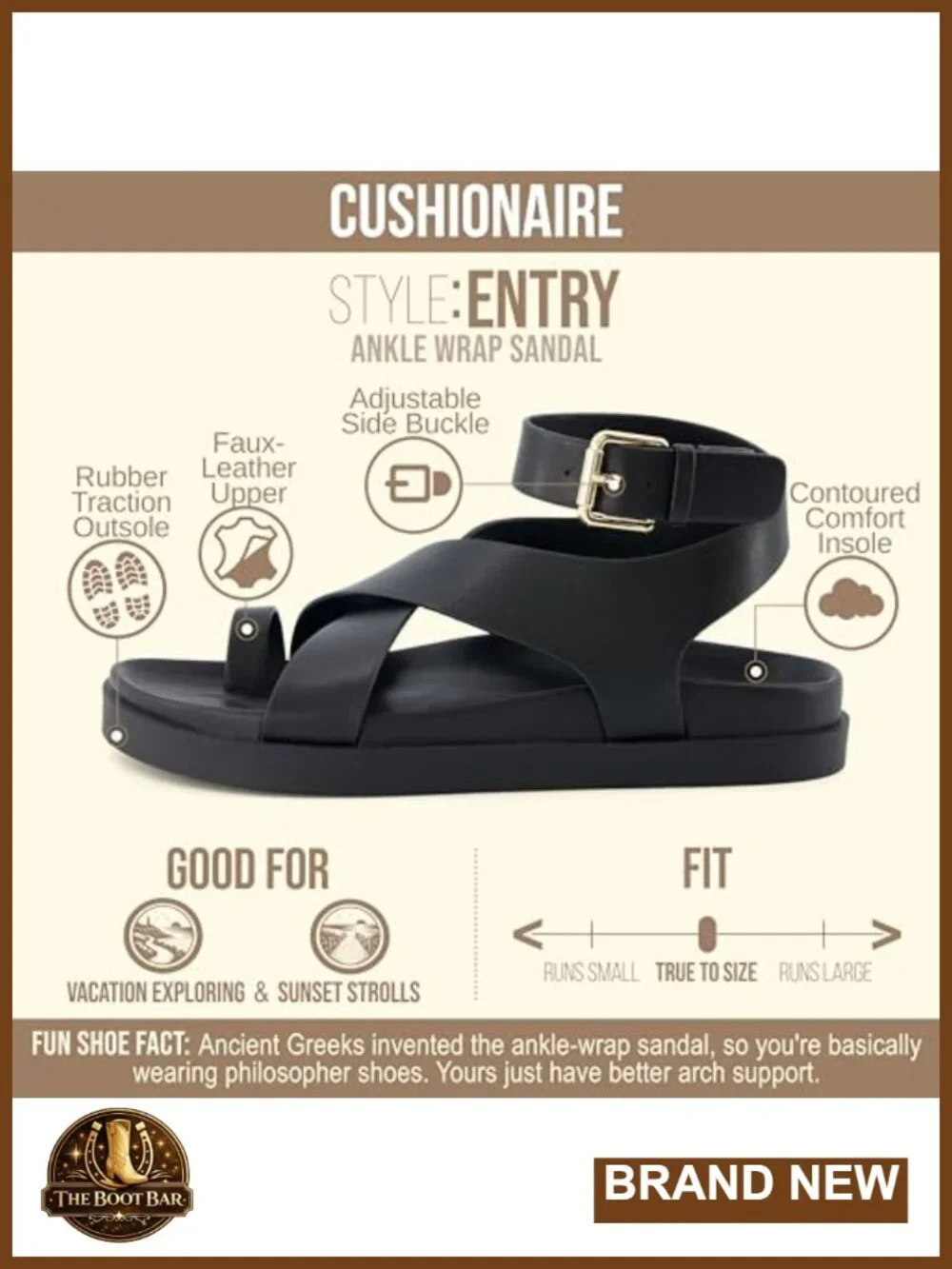 Women's Platform Sandals with Adjustable Ankle Strap and Non-Slip Outsole